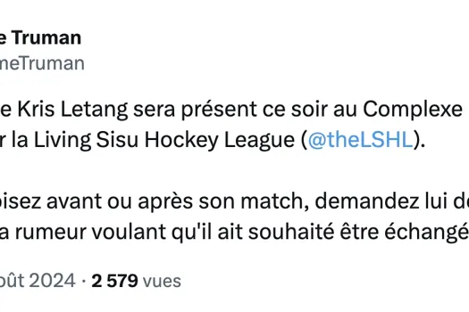 Kris Letang assiégé de questions sur son souhait de jouer à Montréal