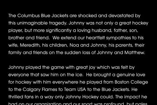 Le monde réagit avec larmes aux yeux : La disparition de Johnny Gaudreau secoue la planète
