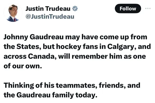 Le monde réagit avec larmes aux yeux : La disparition de Johnny Gaudreau secoue la planète