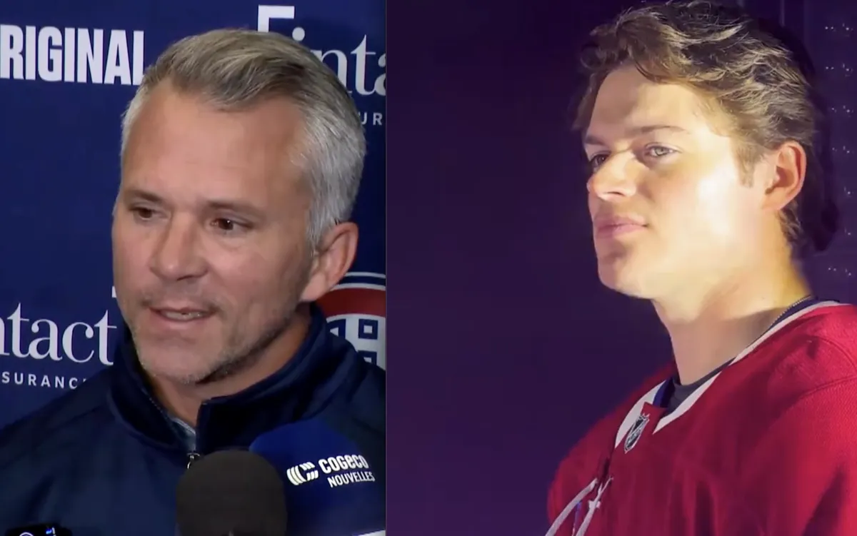 Martin St-Louis monte au front devant les journalistes pour protéger Cole Caufield