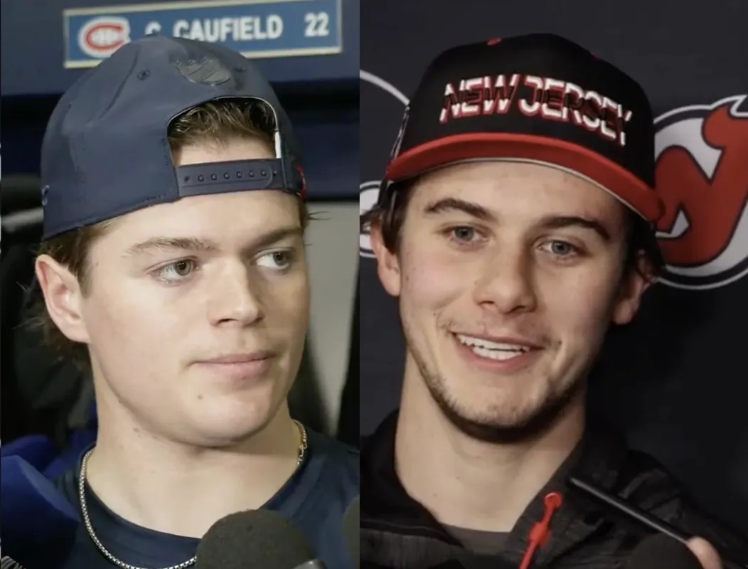 Moment difficile pour Cole Caufield avec la presse: Jack Hughes lui vient en aide