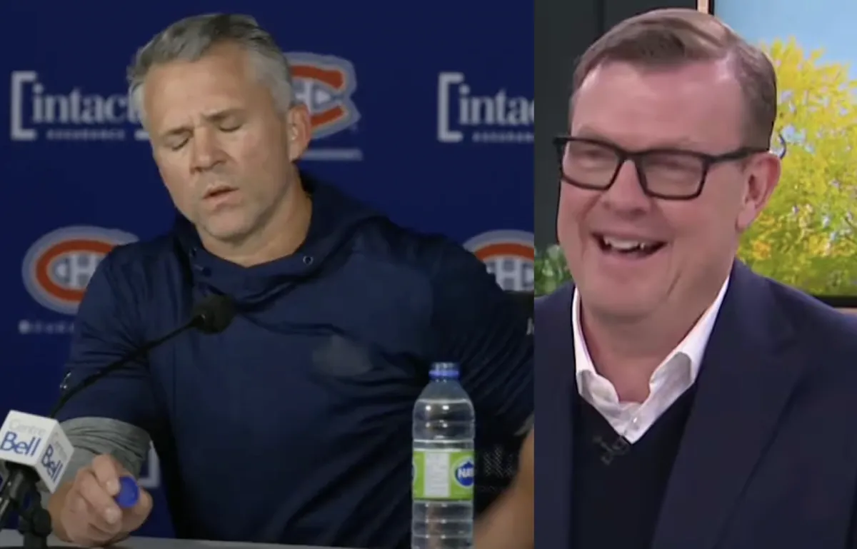 Confrontation entre Martin St-Louis et Martin McGuire: le journaliste frappe un mur