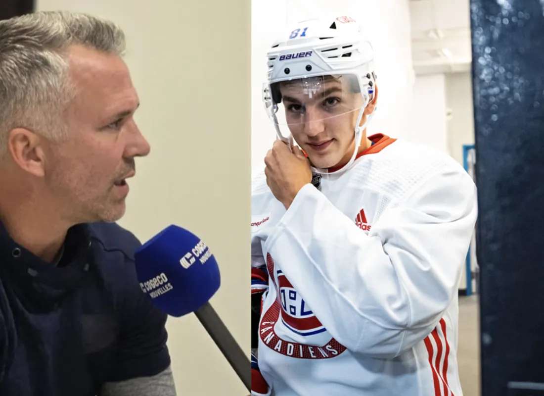 Martin St-Louis rappelle Lane Hutson à l'ordre