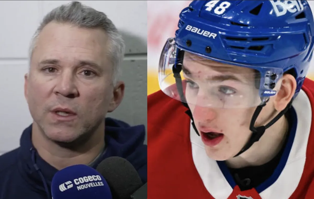 Lane Hutson visé : Martin St-Louis passe son message devant les caméras