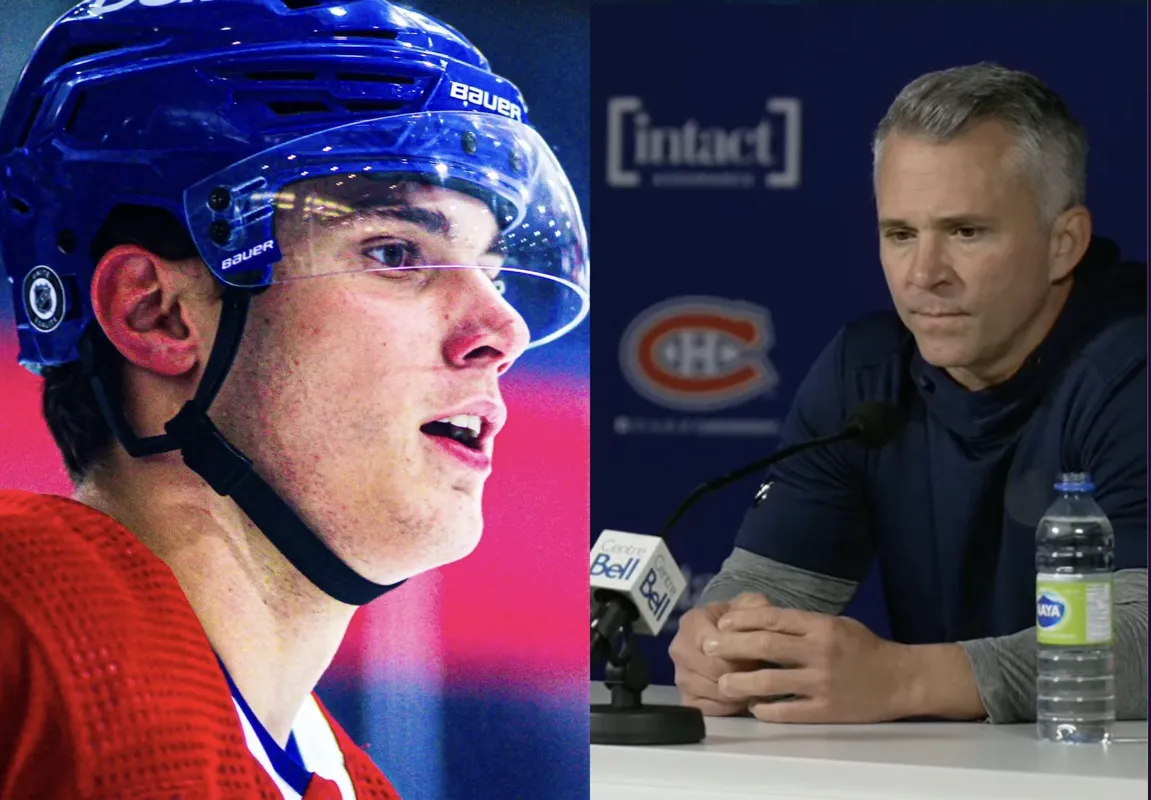 Martin St-Louis s’en prend à Juraj Slafkovsky devant les caméras