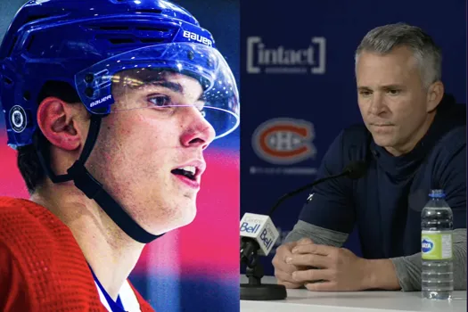 Martin St-Louis s’en prend à Juraj Slafkovsky devant les caméras