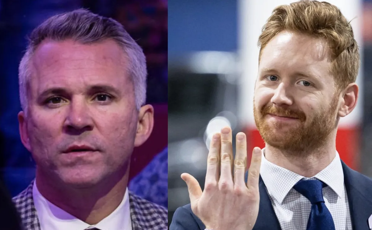 Mike Matheson et Martin St-Louis se sont parlé dans le blanc des yeux