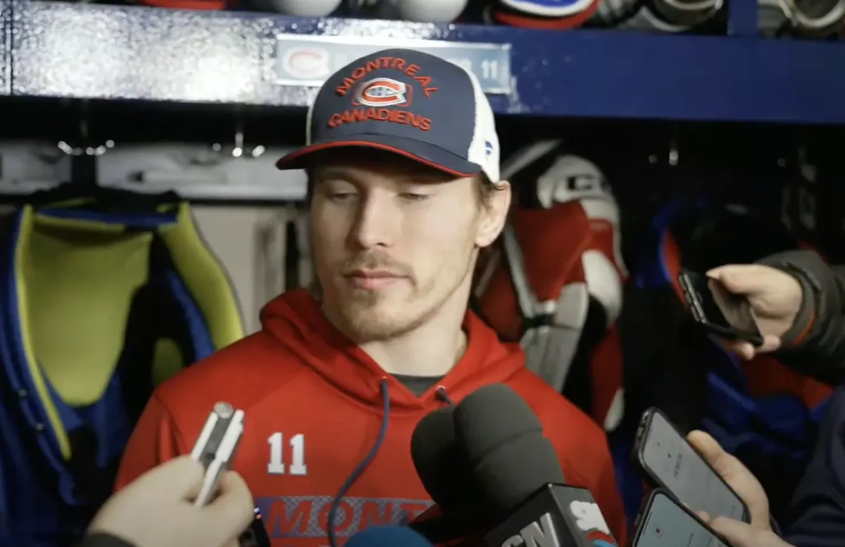 Brendan Gallagher la gorge nouée par l'émotion: un triste message à Kent Hughes