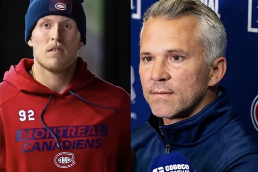 Commotion à l'entraînement: Martin St-Louis se couche devant Patrik Laine après avoir joué au dur