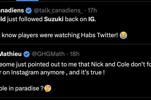 Drame des réseaux sociaux: Cole Caufield et Nick Suzuki font jaser