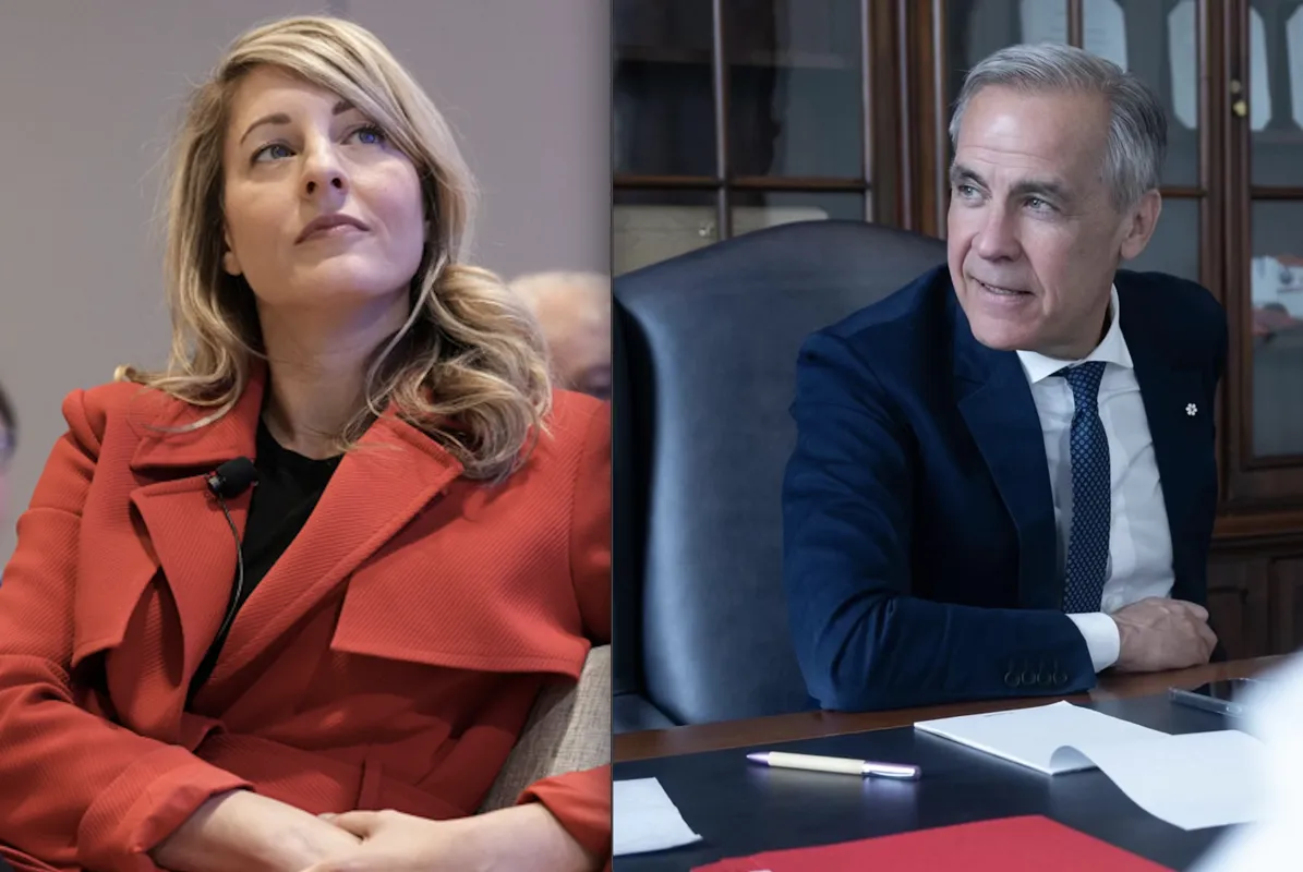 Caméra cachée: Mélanie Joly reçoit une gifle publique de Mark Carney