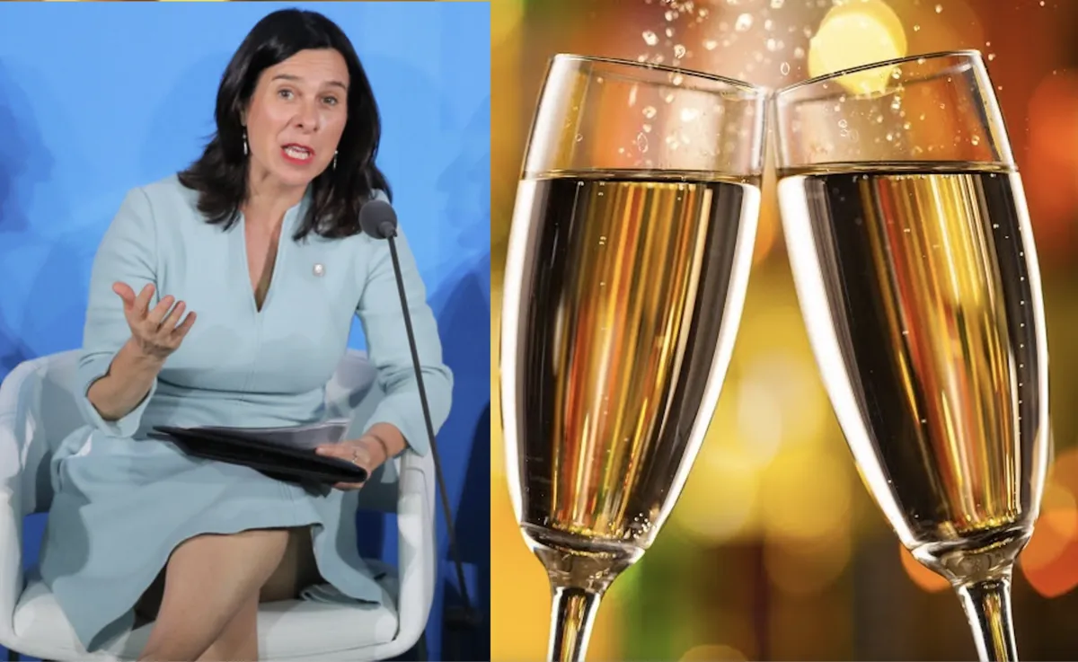 Champagne à volonté: Valérie Plante s'effondre dans le métro