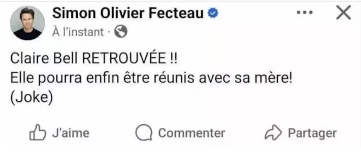 Petite fille abandonnée par sa mère: Simon-Olivier Fecteau dans l'eau chaude