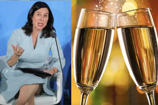 Champagne à volonté: Valérie Plante s'effondre dans le métro