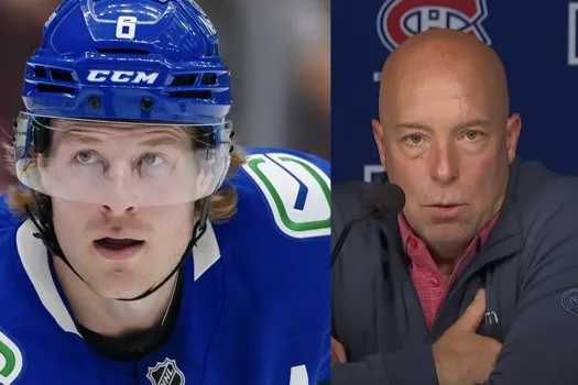Spectacle gênant: Kent Hughes s’est fait avoir par Brock Boeser