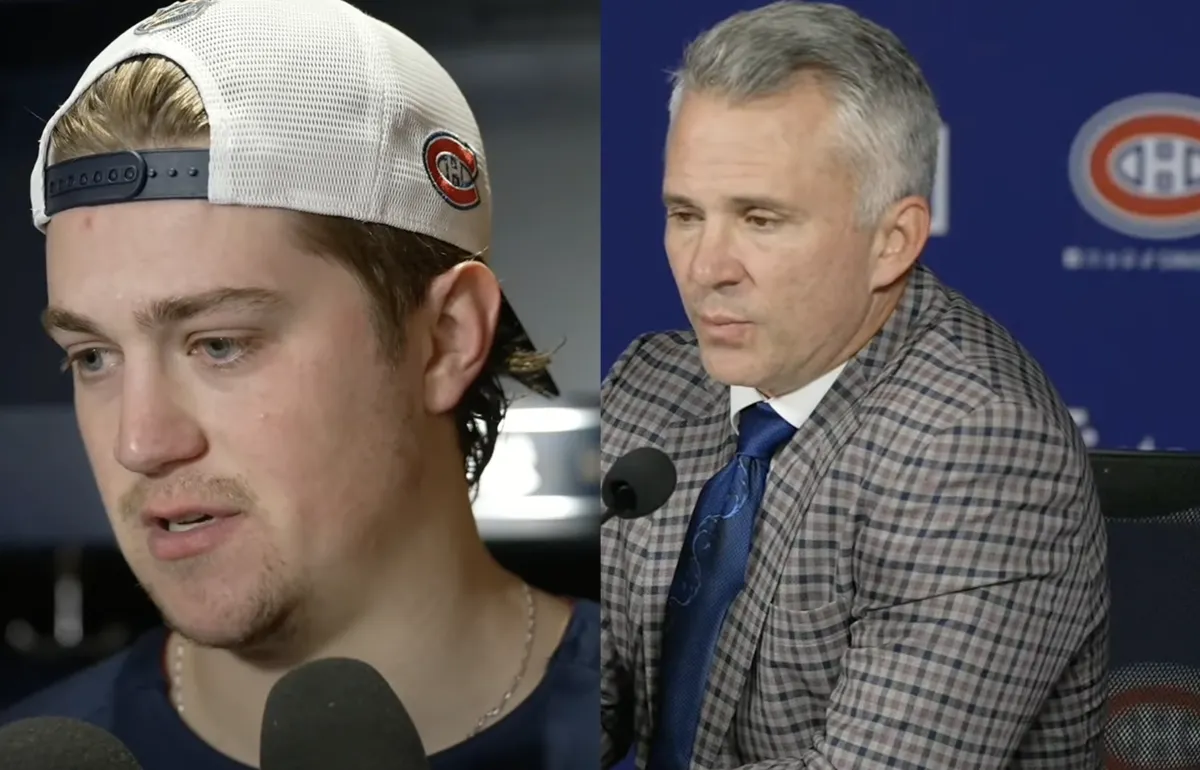 Samuel Montembeault anéanti devant les caméras: Martin St-Louis réagit