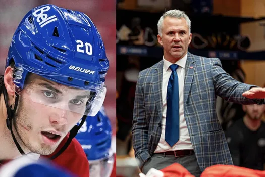 Message capté en direct : Martin St-Louis s’en est pris publiquement à Juraj Slafkovsky
