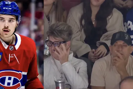 Frissons au Centre Bell: la mère de Florian Xhekaj fond en larmes