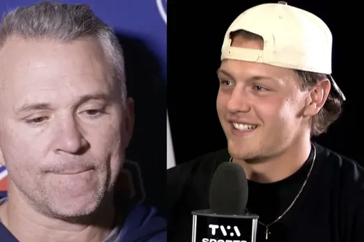 Incompréhension sur la glace: Zachary Bolduc plié en deux sur le banc