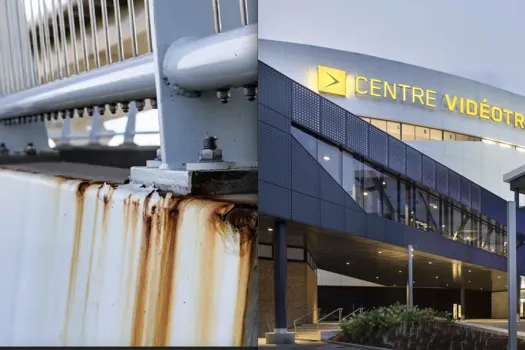 Inquiétude à Québec: le Centre Vidéotron rouillé comme le pont Champlain