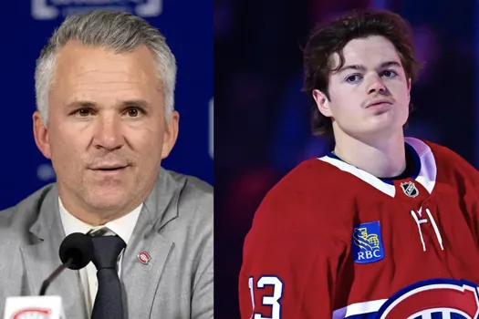 Martin St-Louis recadre Cole Caufield : un tête-à-tête sur la ligne des buts