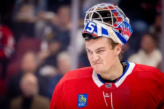 Pire timing pour Samuel Montembeault: malaise dans la salle de presse