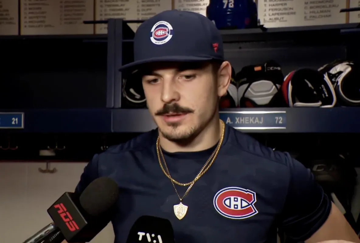 Frissons dans la chambre: Arber Xhekaj donne une entrevue à coeur ouvert