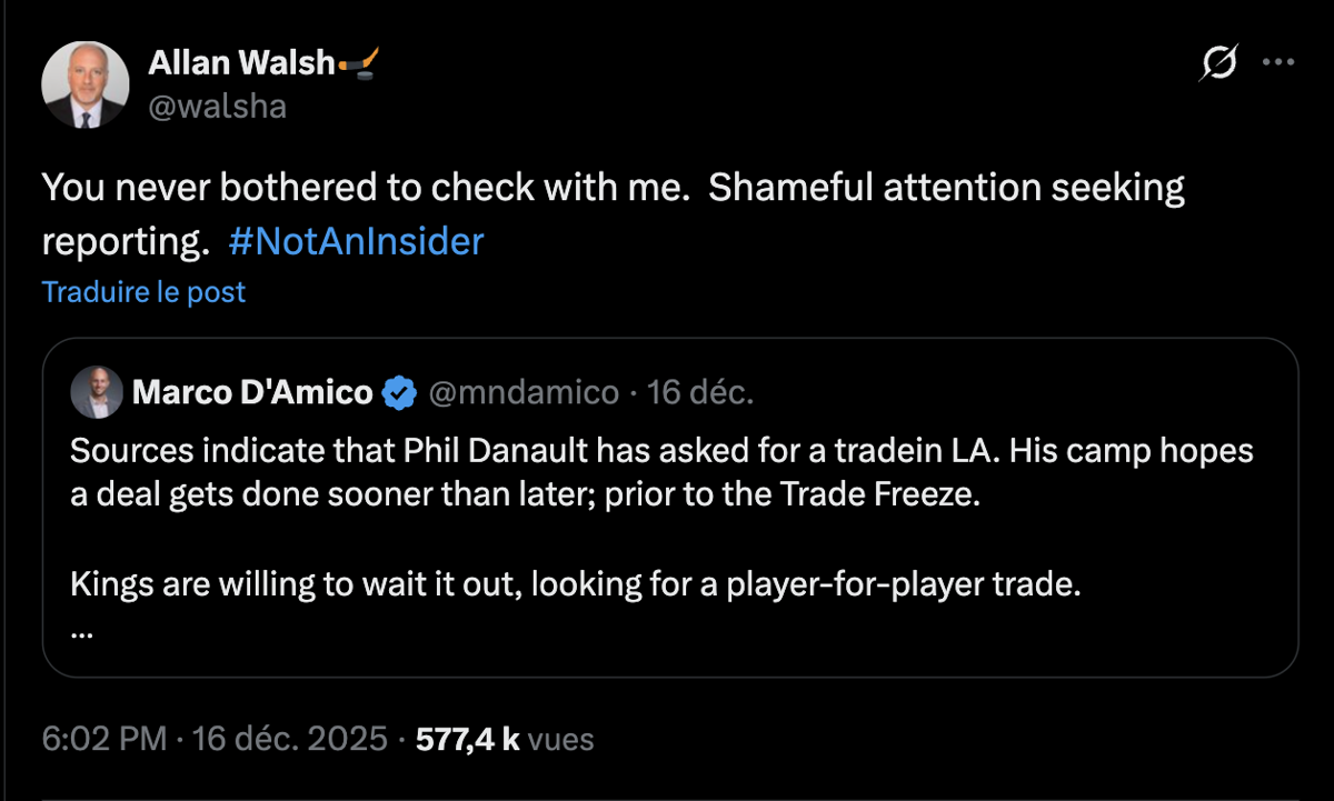 Honte autour de Phillip Danault : son agent doit faire des excuses publiques