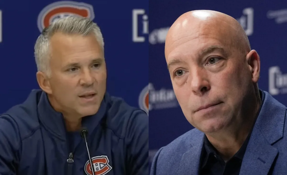 Ils se regardent et sourient : Martin St-Louis et Kent Hughes ont frappé un coup de maître