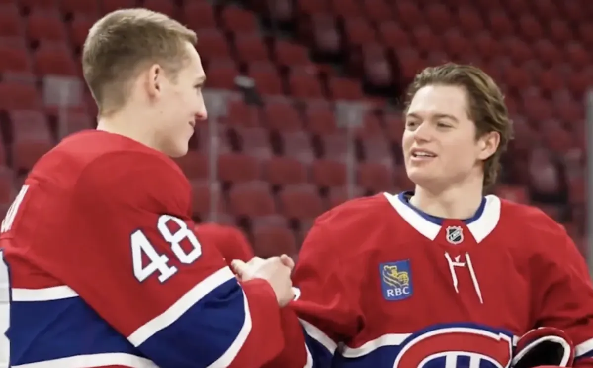 Le ciel tombe sur la tête de Cole Caufield et Lane Hutson
