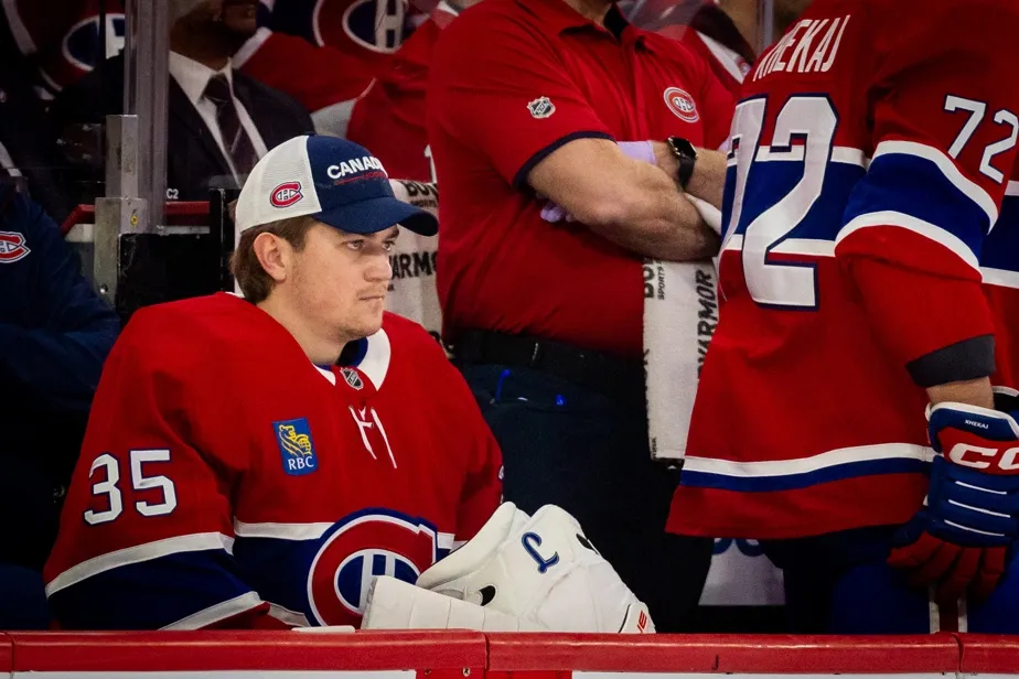 Samuel Montembeault s'effondre à Cleveland