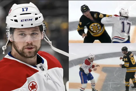 Bagarre de poids lourd au centre de la glace : Josh anderson jette les gants dès la mise au jeu