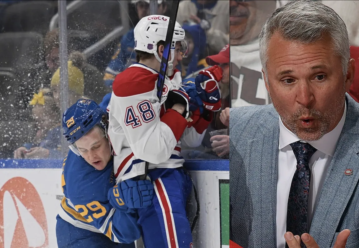 Geste déplacé: Martin St-Louis punit Lane Hutson devant tout le monde