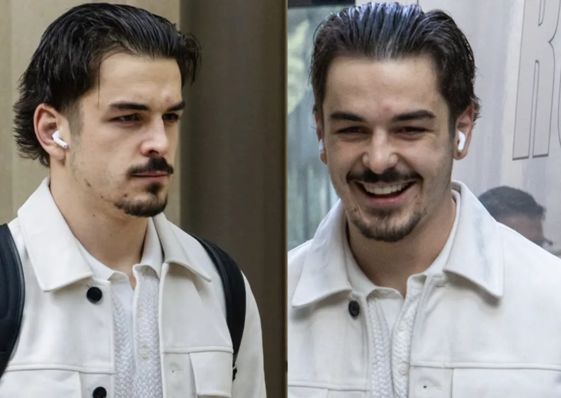 Photos devant l’hôtel: Arber Xhekaj écarte la tension