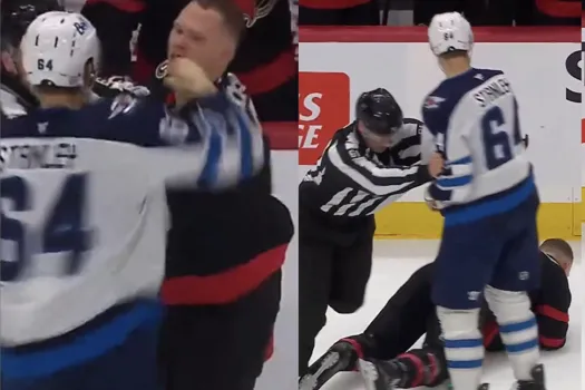 Coup de poing vicieux: Brady Tkachuk s’écroule sur la glace