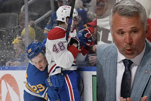 Geste déplacé: Martin St-Louis punit Lane Hutson devant tout le monde
