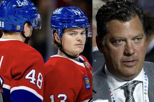 Manque de respect: Bill Guérin ignore les questions sur Lane Hutson et Cole Caufield