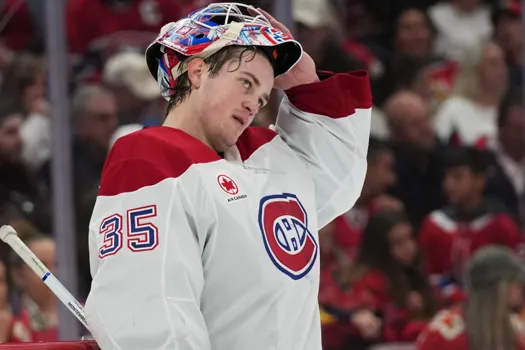 Samuel Montembeault s’effondre à Boston: il doit quitter le Canadien de Montréal