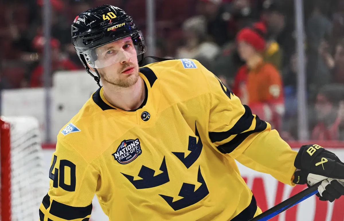 Elias Pettersson s’effondre dans la village olympique