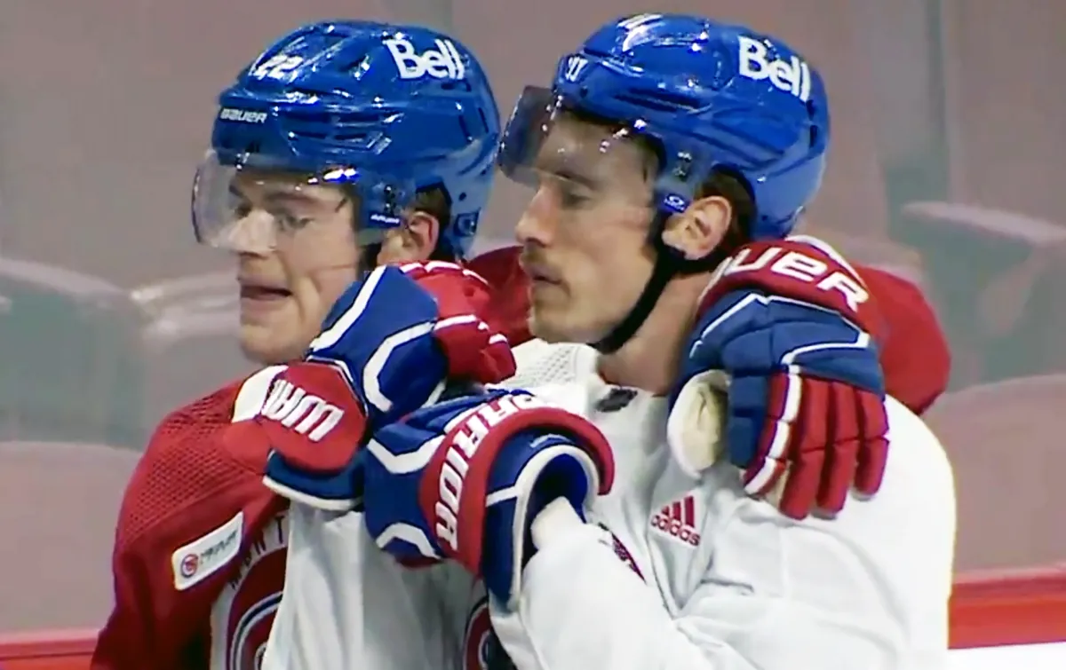 Moment chargé d’émotion : Cole Caufield rend hommage à Brendan Gallagher