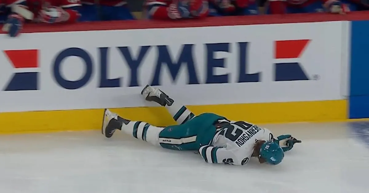 Scène horrible au Centre Bell: la tête craque sur la glace