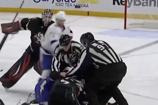 Scène effrayante: Brandon Hagel frappe Rasmus Dahlin comme un punching bag