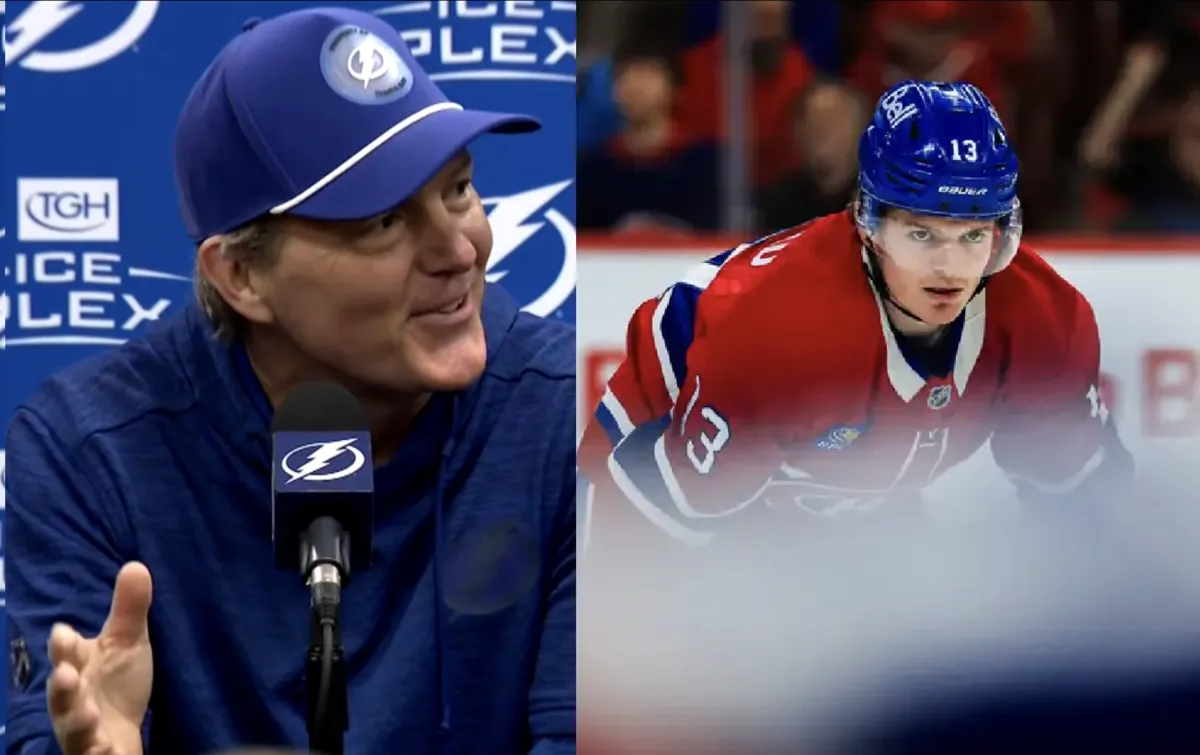 Propos visant Cole Caufield: Jon Cooper jouer avec la tête du buteur