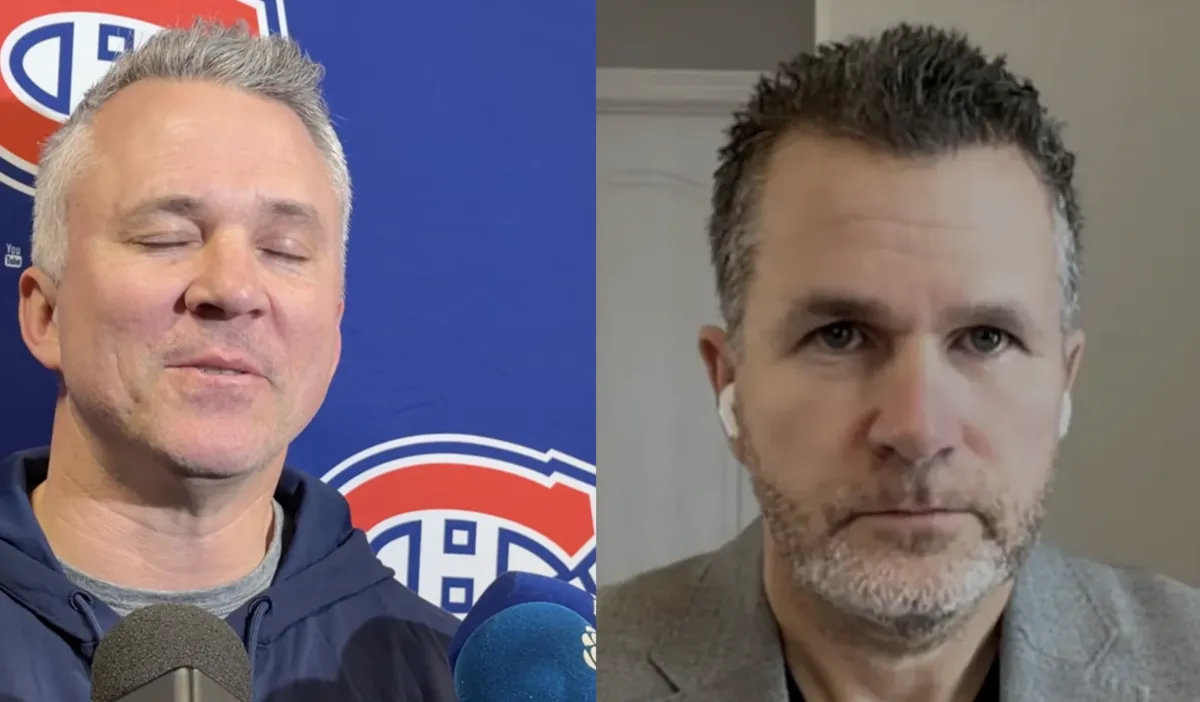 Scène cocasse en salle de presse: Martin St-Louis