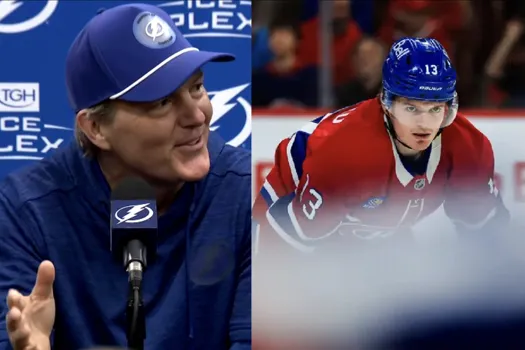 Propos visant Cole Caufield: Jon Cooper joue avec la tête du buteur