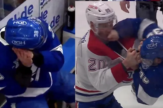 Scène disgracieuse : Brandon Hagel rit de Juraj Slafkovsky après l’avoir mis K.O.