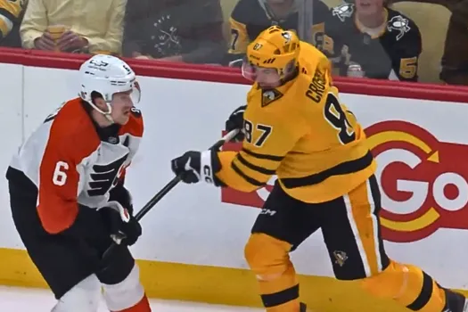 Scène disgracieuse: Sidney Crosby pète les plombs