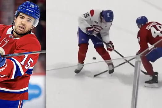 Scène honteuse à Brossard: Alex Newhook déculotté devant la foule