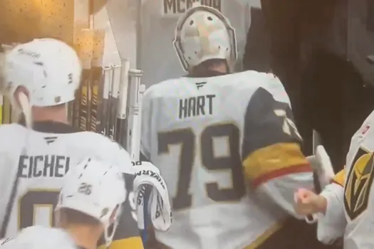 Triste scène: Adin Hill éjecté de son vestiaire en public