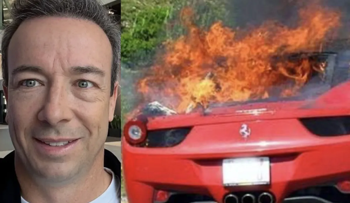 Brûlé sur le corps à 56 % : la Ferrari de Luc Poirier explose